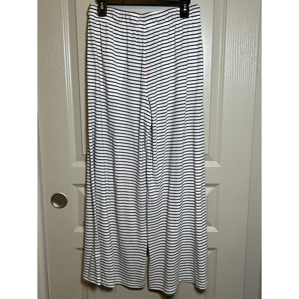 Sundry Black and White Striped Wide Leg Pants - Picture 8 of 10
